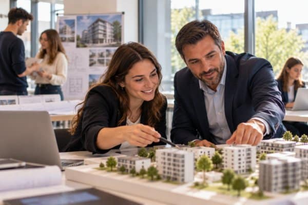 Échanges autour d’une maquette urbaine